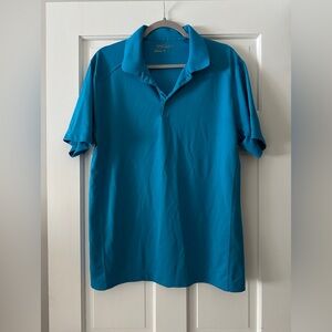 Nike Golf Dri FIT Blue Polo Short Sleeve Shirt